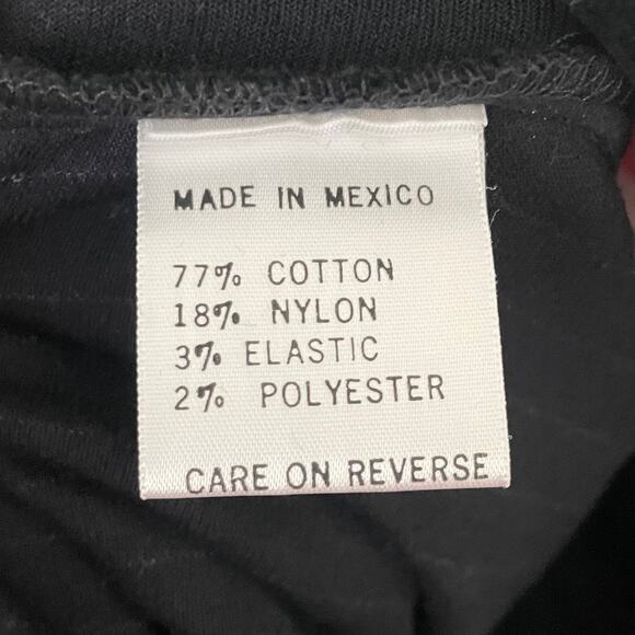 St. John Sport Marie Gray Pants Womens Petite Black Velvet Striped Straight Leg - Picture 12 of 13